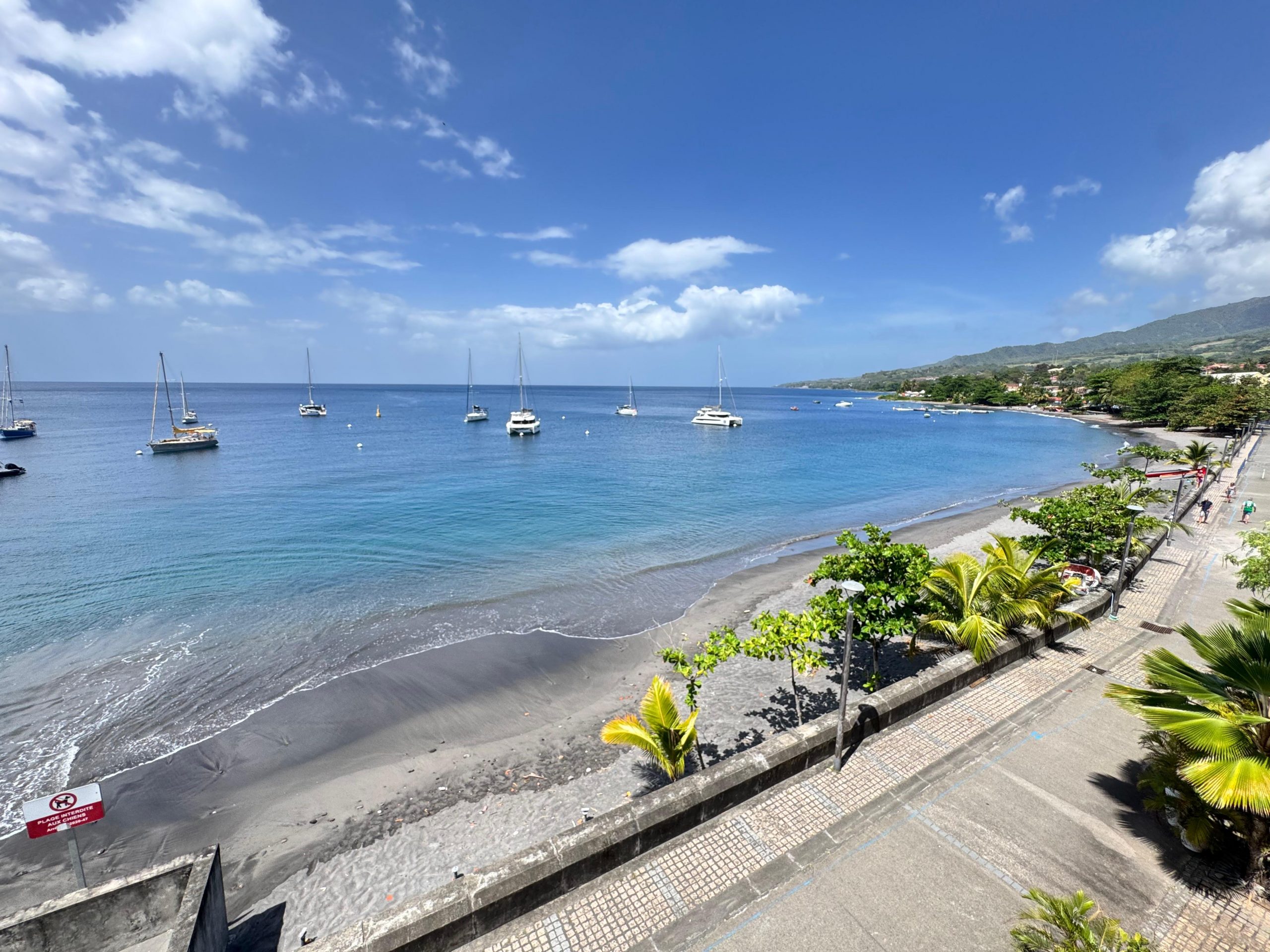 Vue sur la baie de l'Hôtel Ti Pélican, Martinique